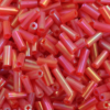 Bugle beads 4mm Light Red