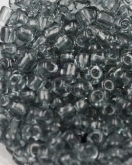 Seed beads size 6 transparent grey