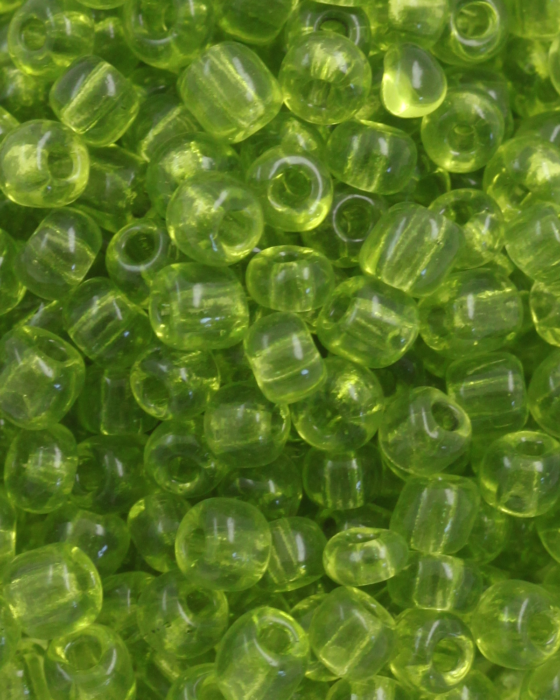 Seed beads size 6 Transparent Lime