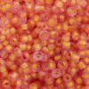 Seed beads 2mm orange and pink