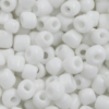 seed beads size 6 white opaque