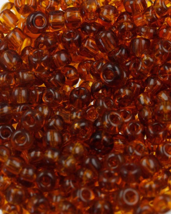 Seed beads size 6 transparent amber