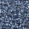 Bugle Beads 2mm Silver Lined Light Blue