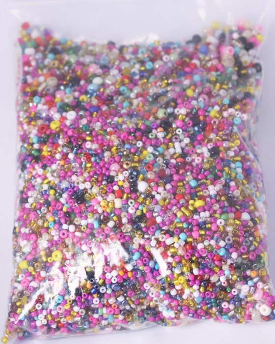 seed beads bulk bag bright colours