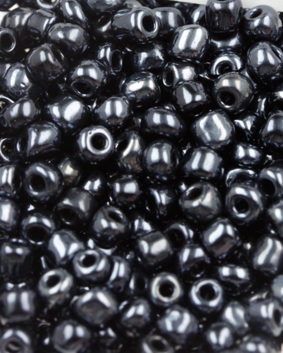 Opaque Seed beads size 6 grey