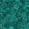 Seed beads size 6 Transparent Duck Green