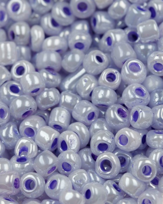 Opaque Seed beads size 6 Mauve Pearly