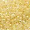 Plastic faceted round beads 3.5mm Yellow