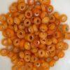 Glass rondelle 3x6.5mm Orange Opaque