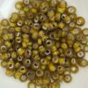 Glass rondelle 3x6.5mm Amber