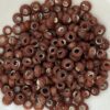 Glass rondelle 3x6.5mm Brown opaque