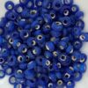 Glass rondelle 3x6.5mm navy blue