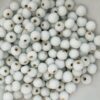 Round glass beads 5-6mm white