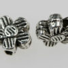 4 x 6 mm Flower beads with lines - Sold by the pack , 20 pieces per pack