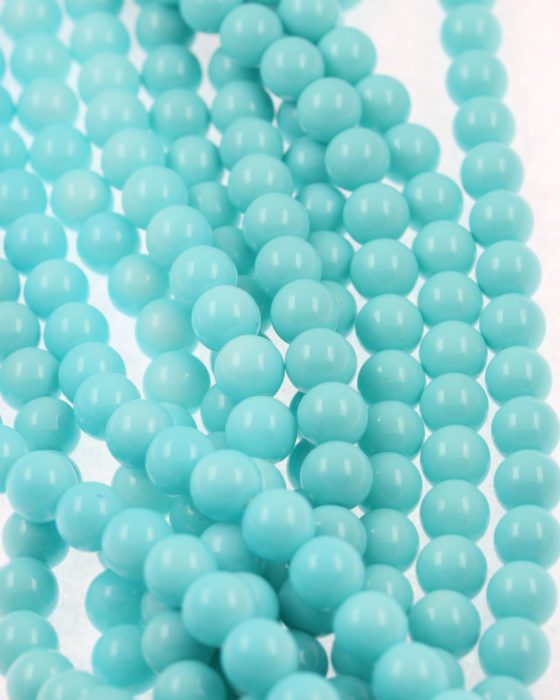 Imitation glass pearls Aqua