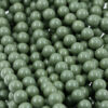 Imitation glass pearls sage green