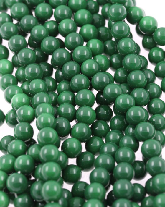 Imitation glass pearls emerald