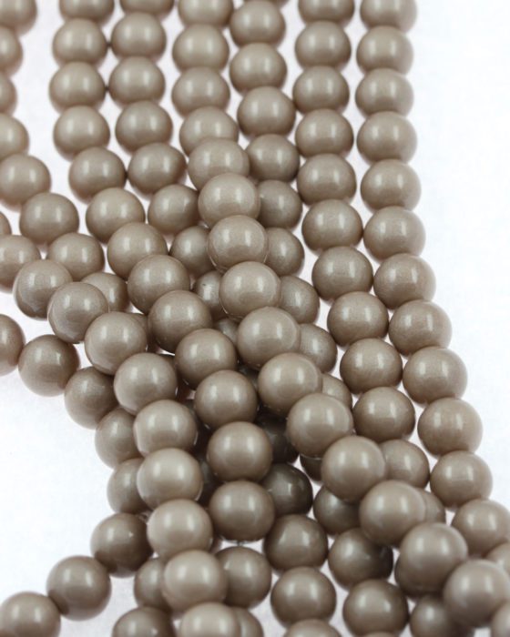 Imitation glass pearls bronze
