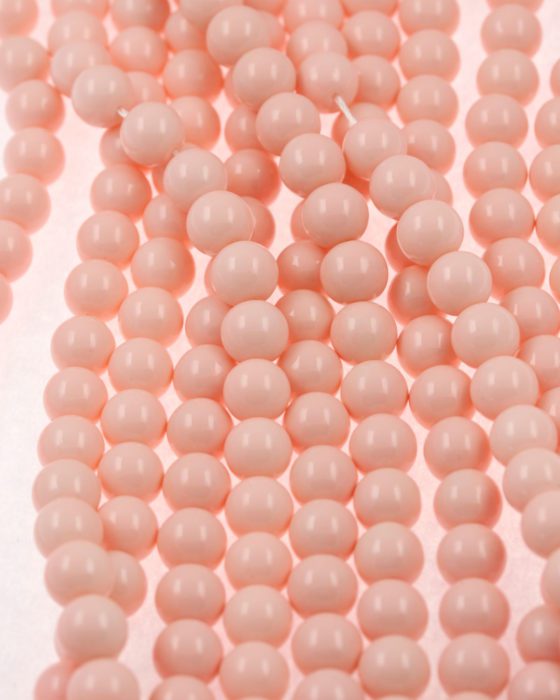 Imitation glass pearls pink