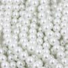 glass pearls 10mm white