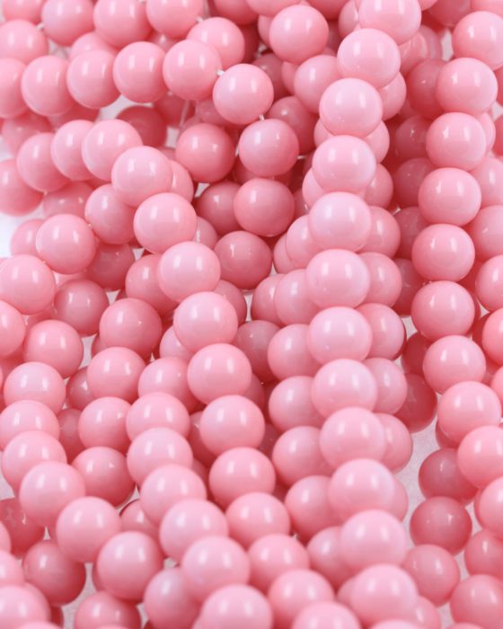 Imitation glass pearl marshmallow pink
