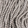 Glass pearls 4mm Light Grey