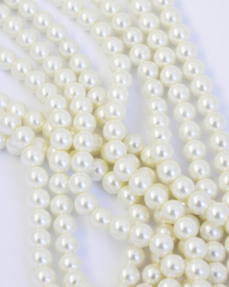 imitation glass pearl 8mm cream