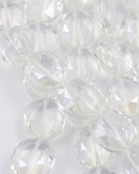 flat oval crystal beads crystal