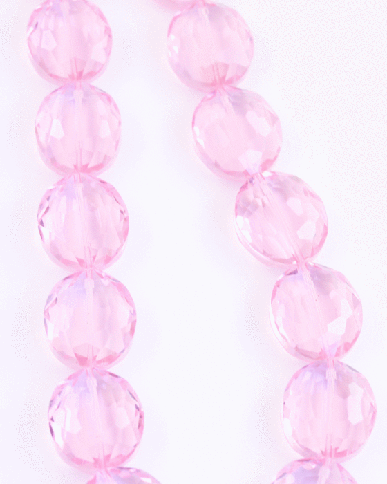 Princess cut crystal 24x20mm Pink