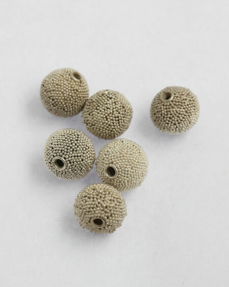 granulated silver bead 13mm