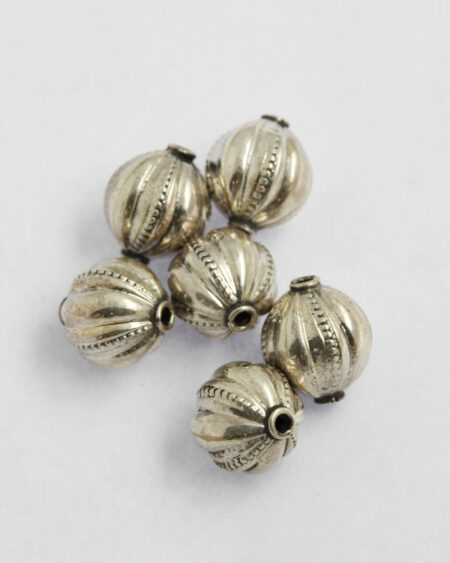 silver olive bead