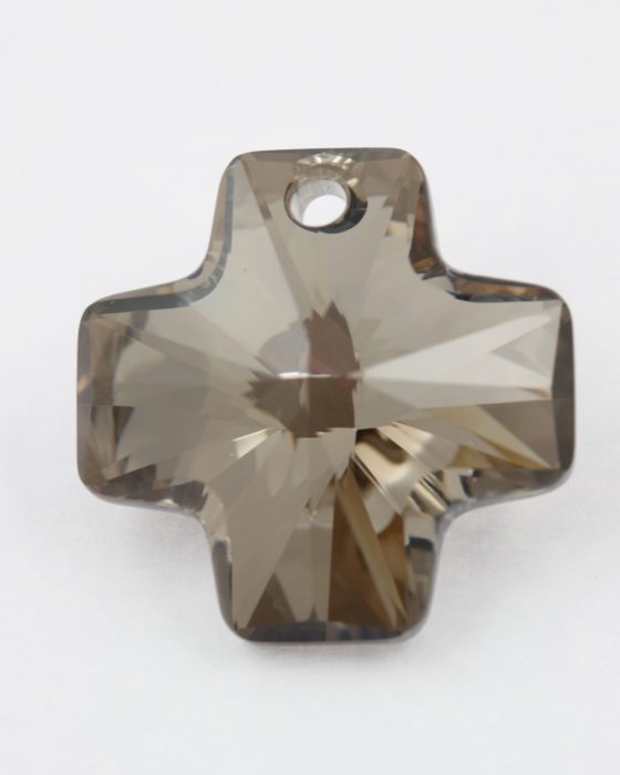 swarovski crystal cross metallic silver