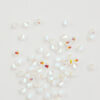 Swarovski crystal bicones 4mm White opal AB 2x