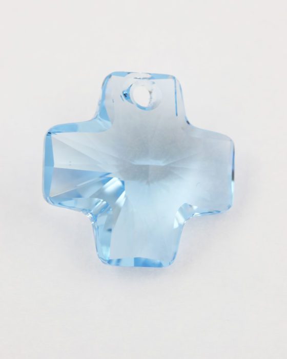 swarovski crystal cross aquamarine