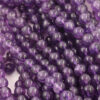 Amethyst round smooth beads 10mm