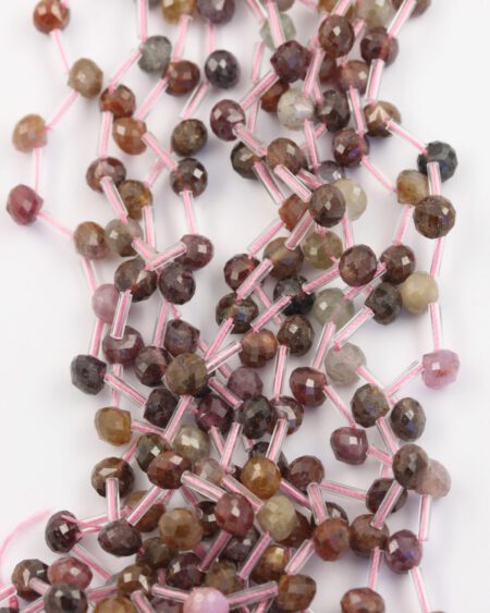 Gemstones Teardrop mix 5x6m Each strand has a mix of Sapphire, ruby, orange garnet and garnet