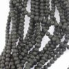 Lava beads 6mm black