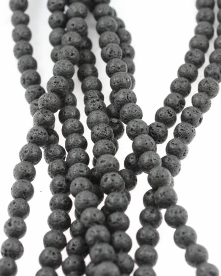 lava beads black 8mm