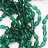 Glass teardrop beads Emerald