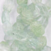 chuncky faceted glass bead pale green