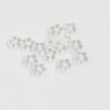 Pressed glass flower shape 8x3mm Clear