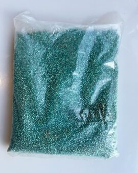 Seed beads 2mm Metallic green