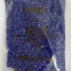 Blue Iridescent Silver Lined Bugle beads 2mm.