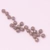 Filigree metal beads 6mm Antique silver