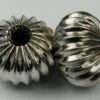 12 x 9 mm Metal spacer hollow beads - Sold per pack of 20 beads
