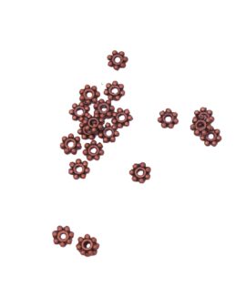 granulated spacer 2x4mm antique copper