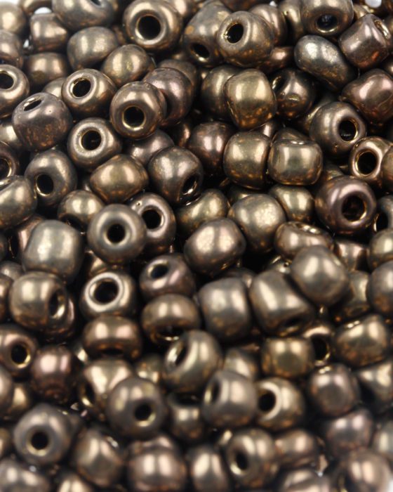Opaque Seed beads size 6 bronze