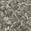 Bugle Beads 2mm Clear Silver Lined