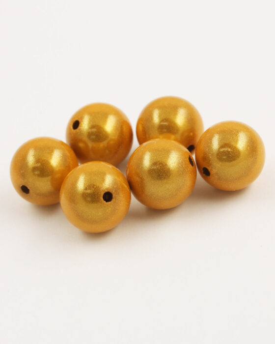 Miracle beads 15mm Gold