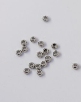 Round smooth metal beads